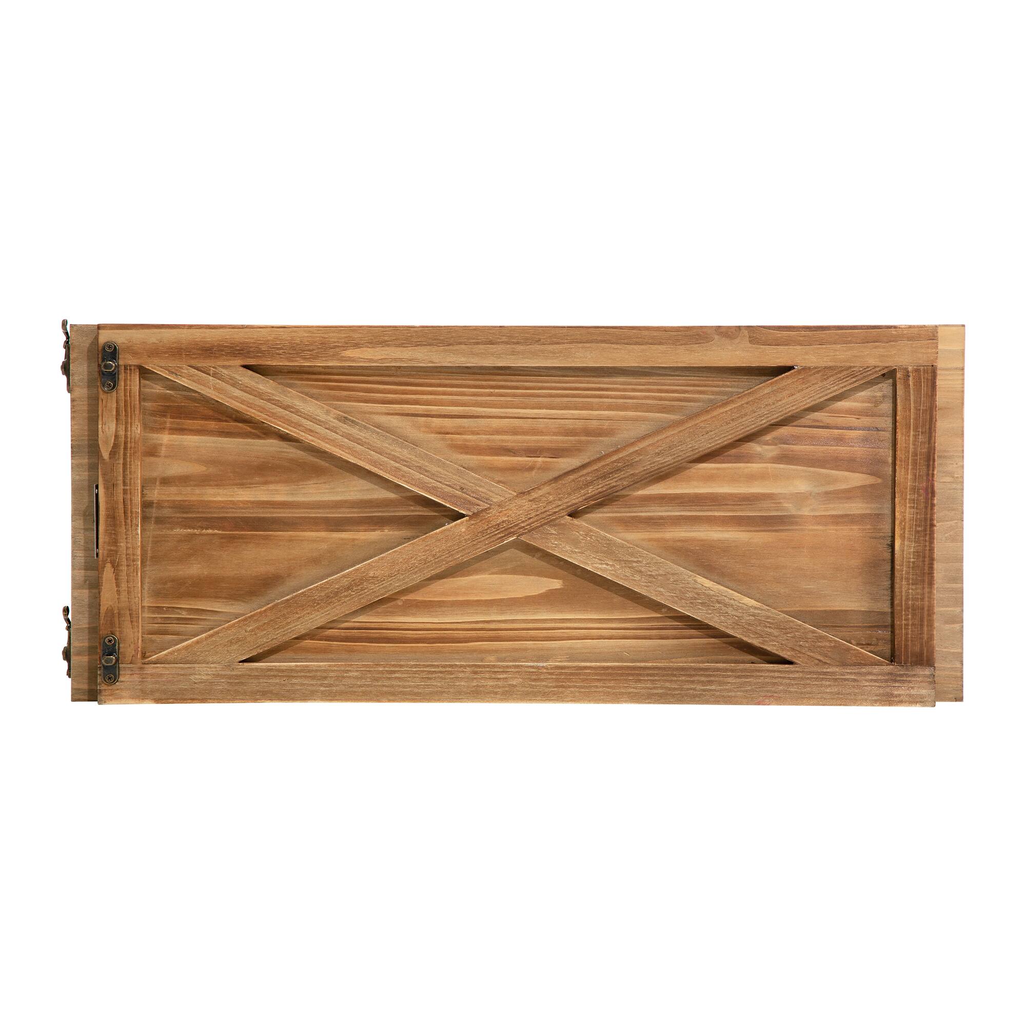 Glitzhome® 26" Natural Wooden Tree Collar